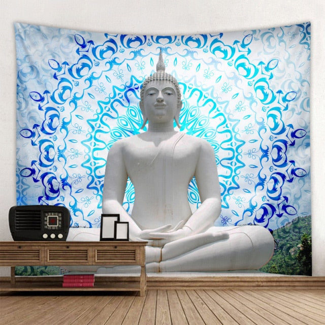 Meditation Seven Chakra Tapestry Buddha Wall Decoration | 2